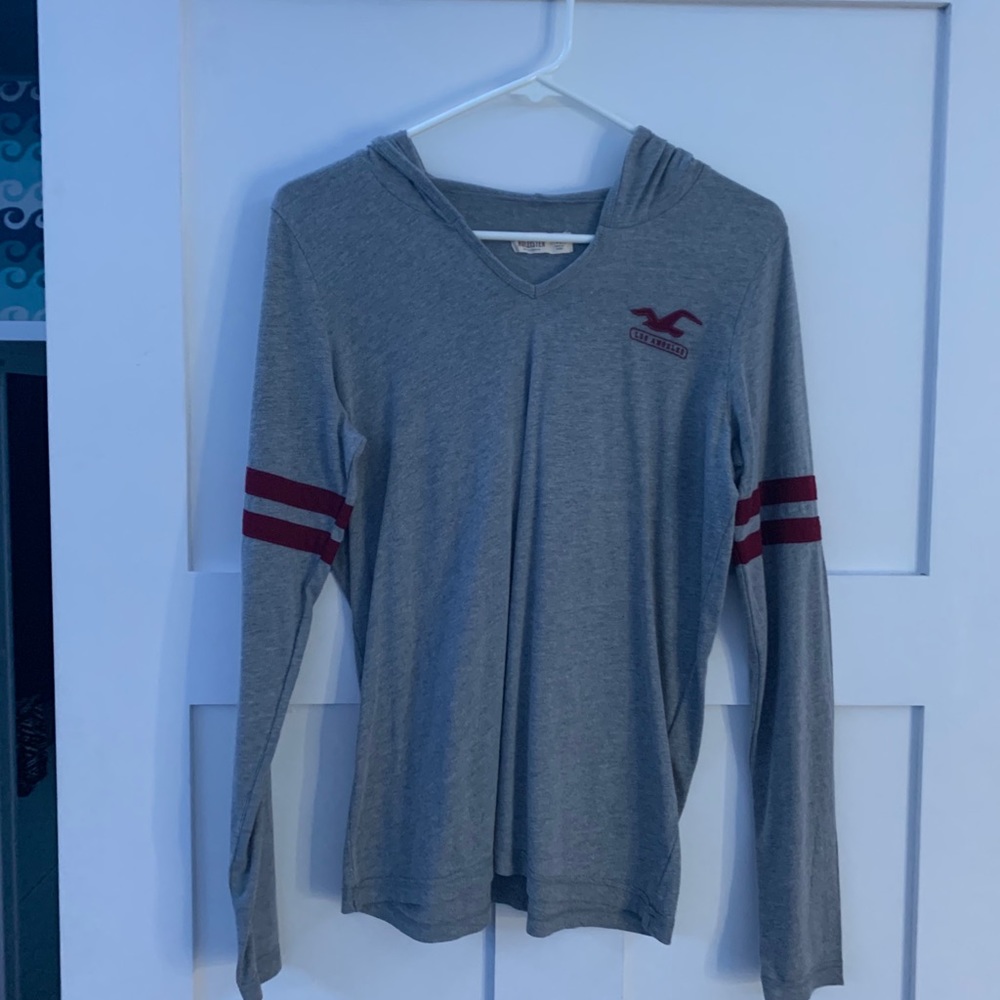 grey long sleeve